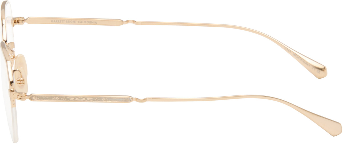 Garrett Leight Gold Alma Glasses