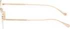 Garrett Leight Gold Alma Glasses