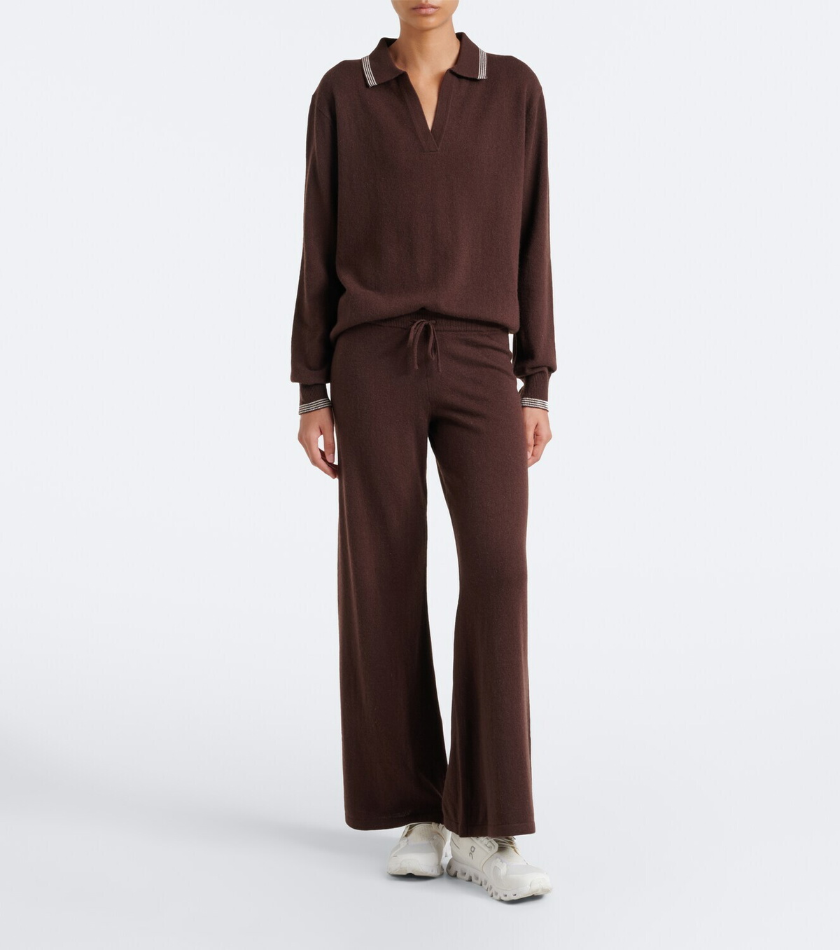 The Upside Coco Amelie cashmere-blend wide-leg pants