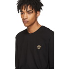 Versace Black Long Sleeve Small Medusa T-Shirt