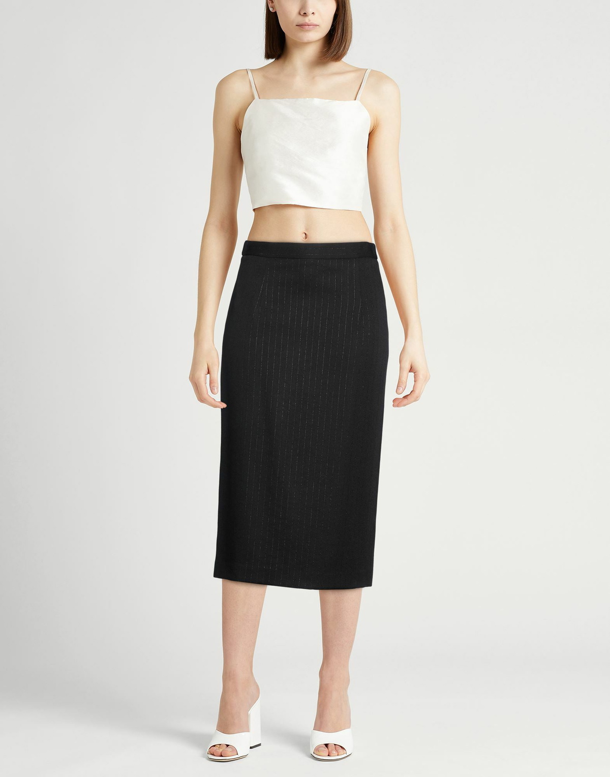Jucca Womens Midi skirt in Black