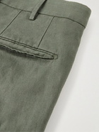 Incotex - Venezia 1951 Slim-Fit Linen Trousers - Green