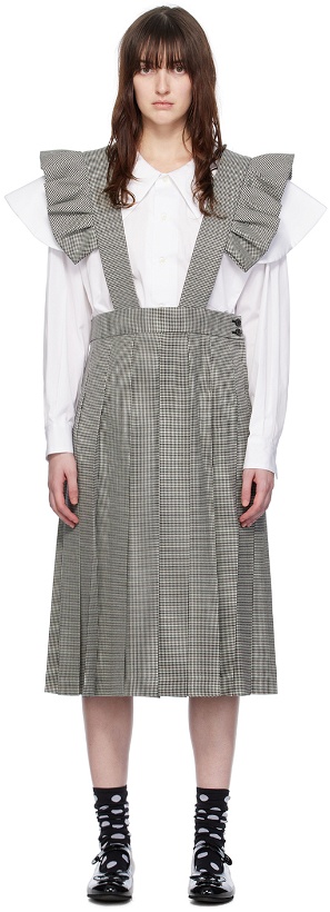Photo: Comme des Garçons Girl Gray Pinafore Midi Skirt