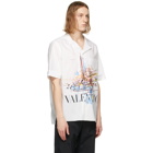 Valentino White Roman Sketches Short Sleeve Shirt