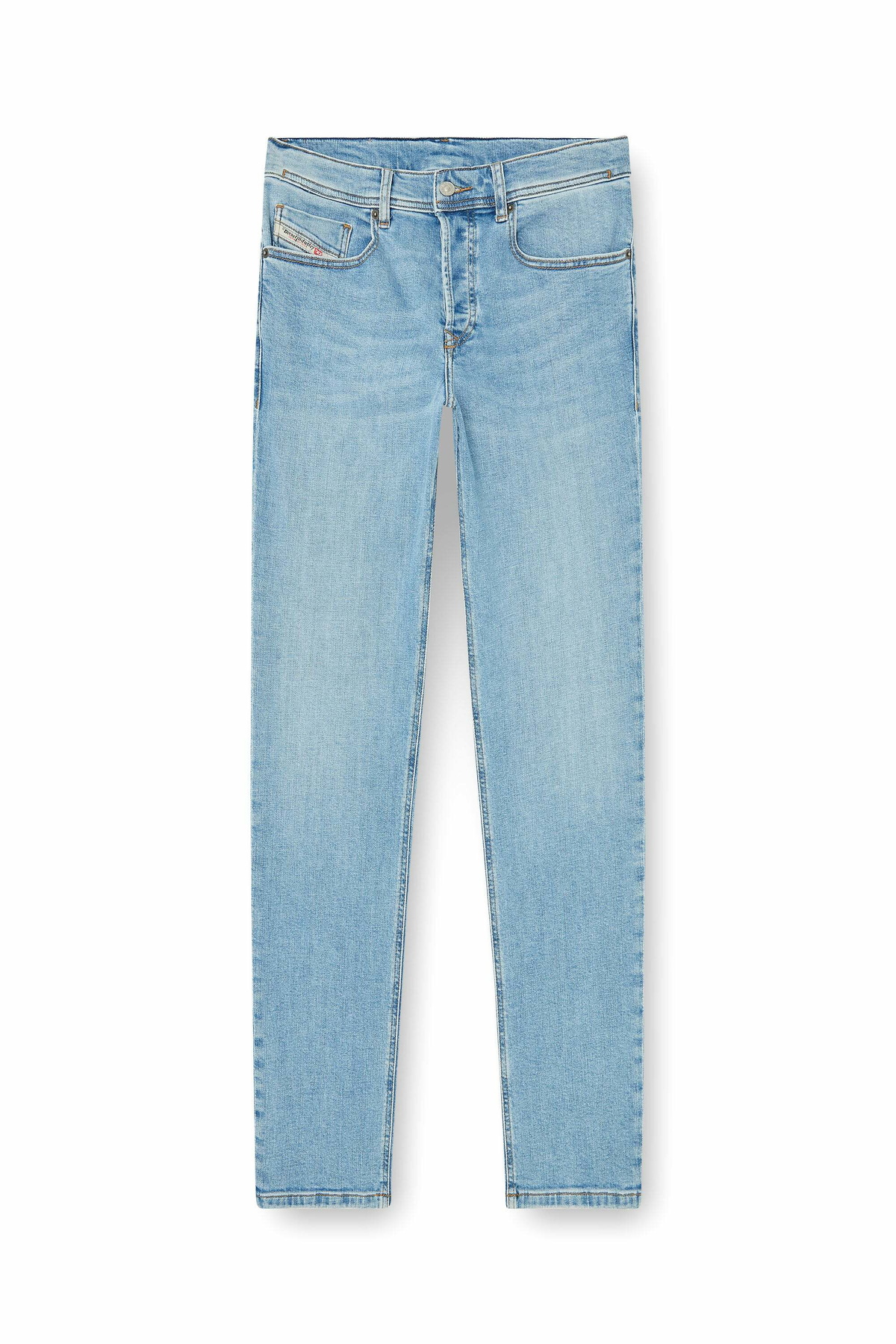 Diesel Regular Jeans Regular Waist 2023 D-Finitive, Light blue, Button fly