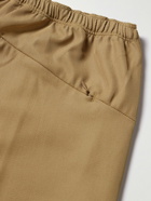 Needles - Straight-Leg Logo-Embroidered Twill Trousers - Brown