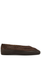 LE Monde Beryl Apres Ski Suede Ballet Flats Brown