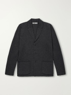 Inis Meáin - Herringbone Merino Wool Cardigan - Gray