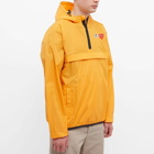 Comme des Garçons Play x K-Way Half Zip Packable Jacket in Orange