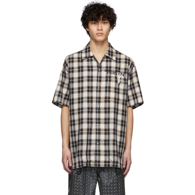 Photo: Doublet Black and Beige Key Person Short Sleeve Shirt