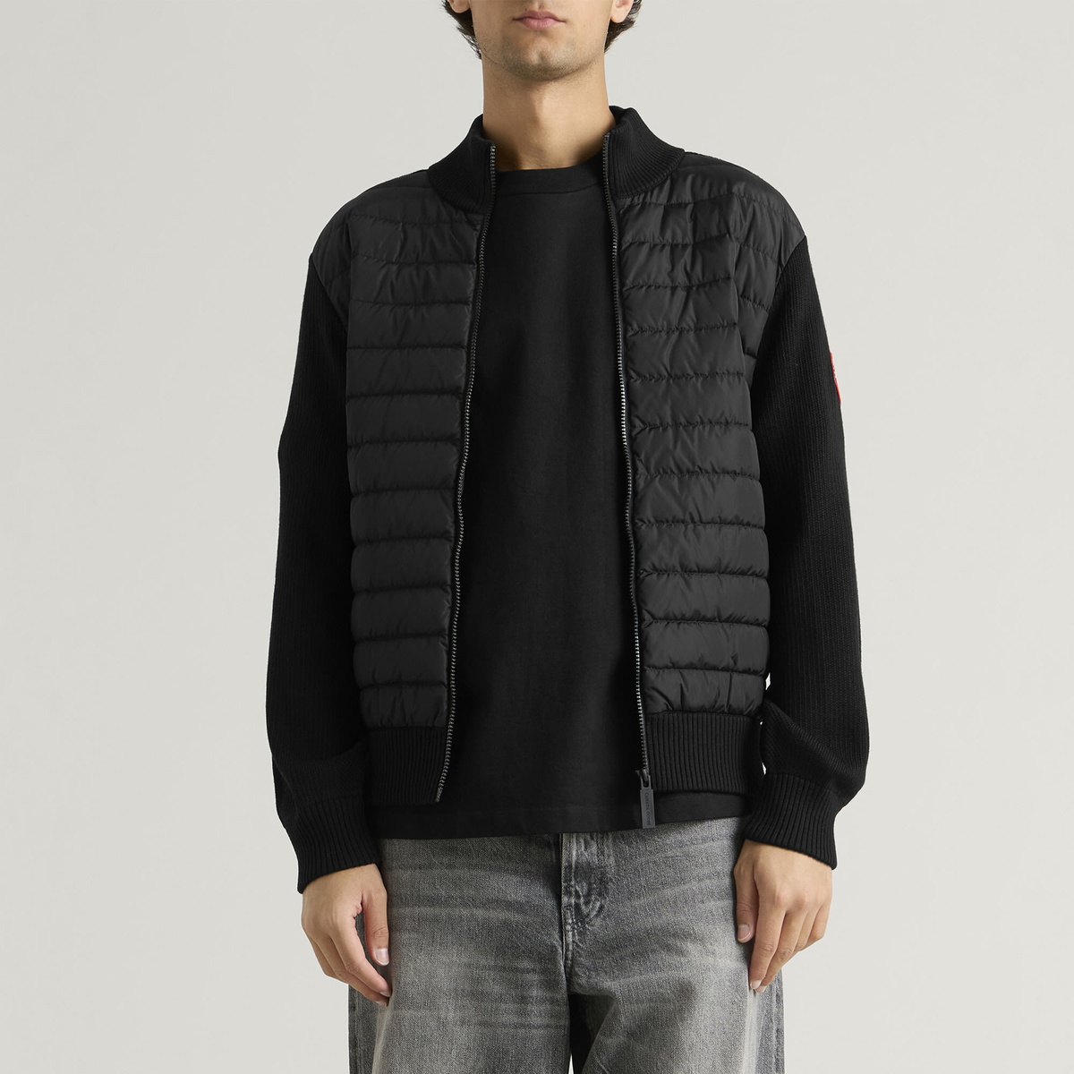 Canada Goose Men's Hybridge Knit Jacket in Black