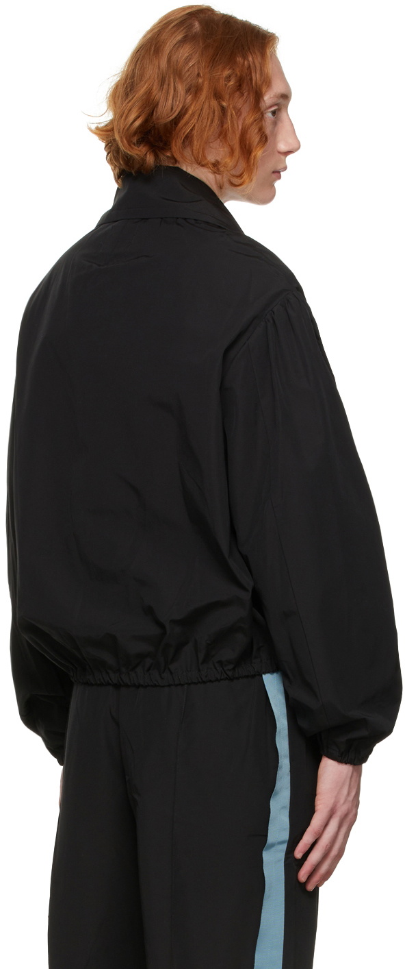 Boramy Viguier Black Canvas Victorian Bomber Jacket