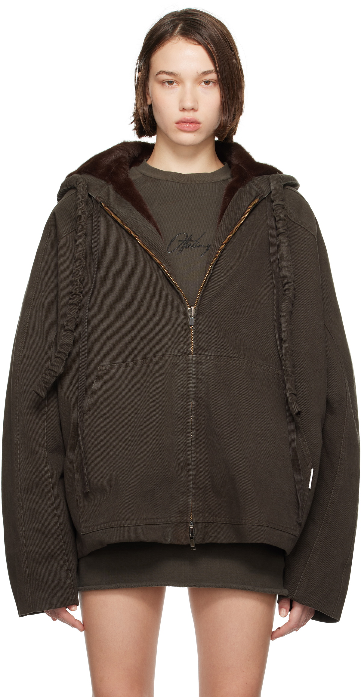 【正規店出品】OTTOLINGER WRAP TEDDY LONG COAT BLACK OTTOLINGER WRAP TEDDY LONG COAT BLACK FW24 | 50%OFF SALE