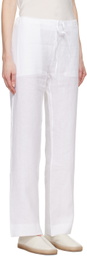 Gabriela Coll Garments White No.198 Trousers