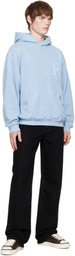 Represent Blue Western Initial Hoodie