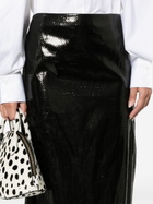 Alexander McQueen Patent Midi Skirt