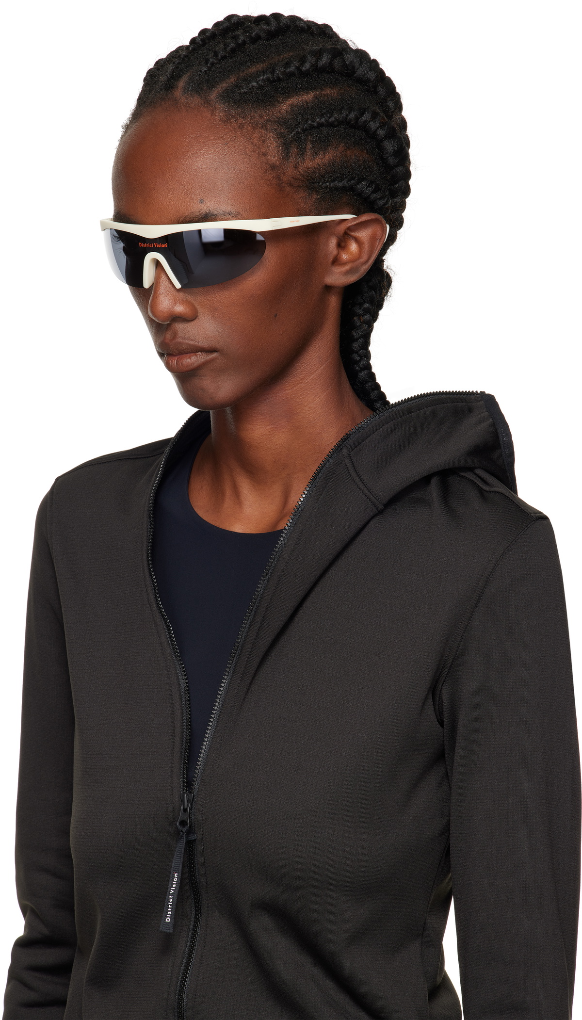 District Vision Beige Koharu Eclipse Sunglasses