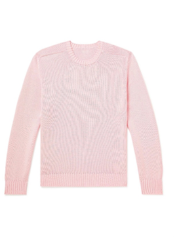 Photo: Anderson & Sheppard - Cotton Sweater - Pink