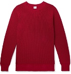 Aspesi - Slim-Fit Cotton Sweater - Red