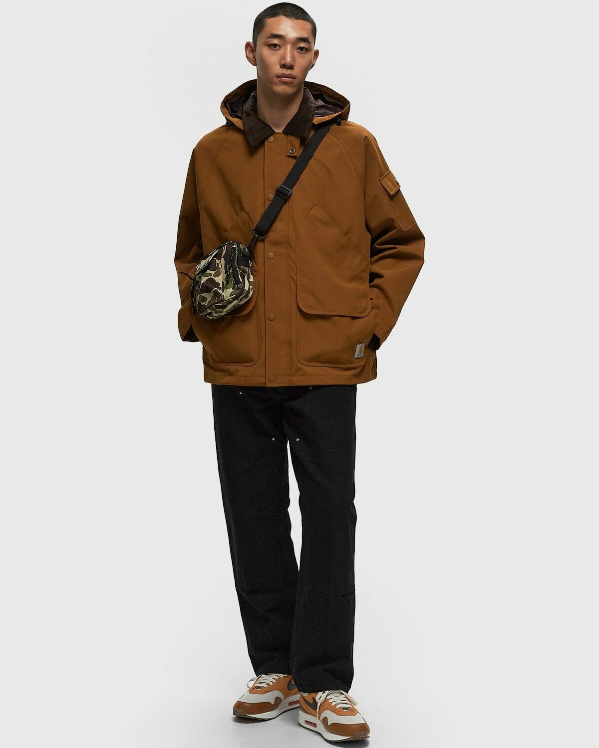 Carhartt WIP Clarton Jacket Brown Mens Parka Carhartt WIP