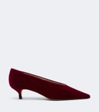 Le Monde Béryl Babouche velvet pumps