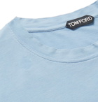 TOM FORD - Lyocell and Cotton-Blend Jersey T-Shirt - Men - Blue