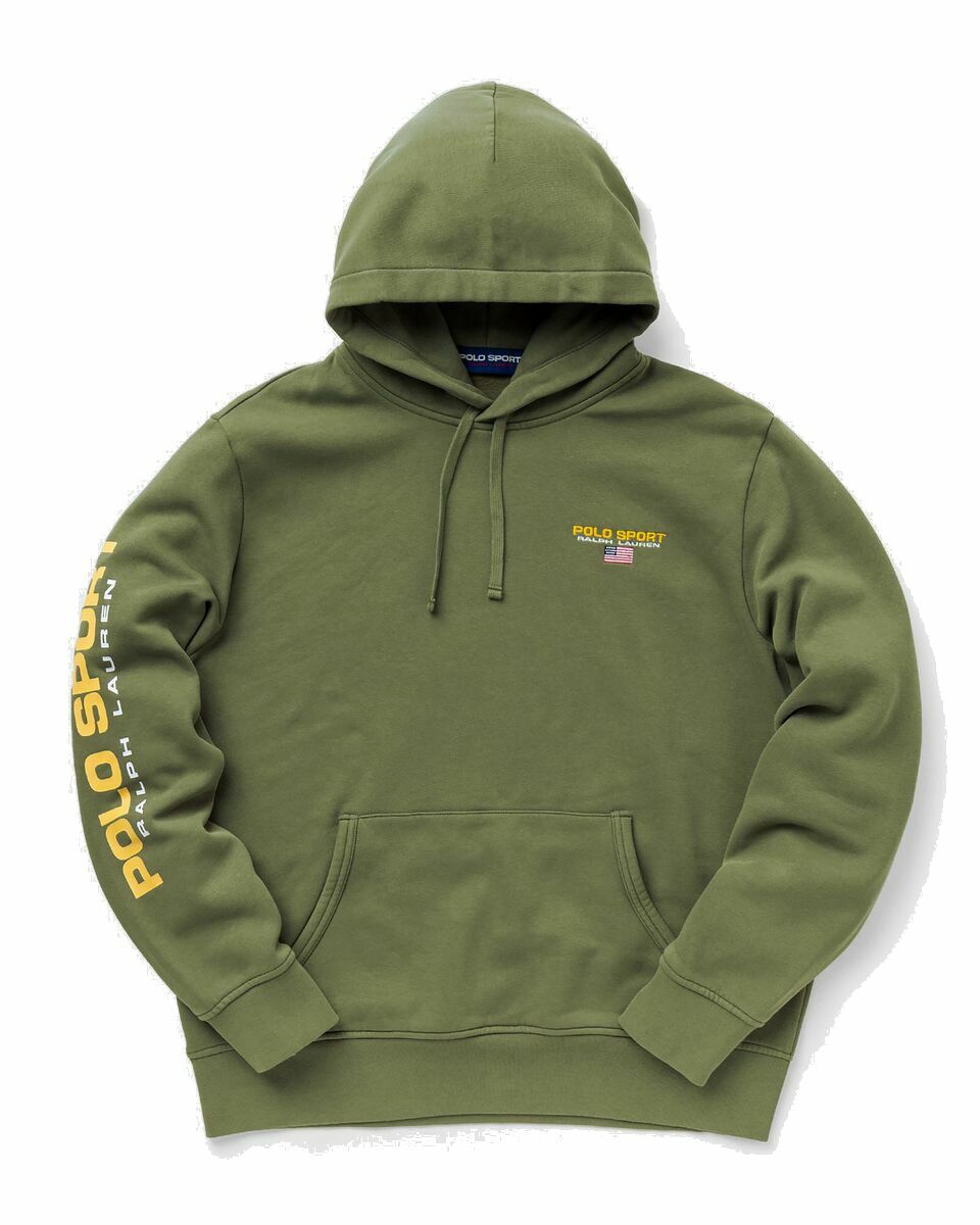 Photo: Polo Ralph Lauren Longsleeve Hooded Sweatshirt Green - Mens - Hoodies