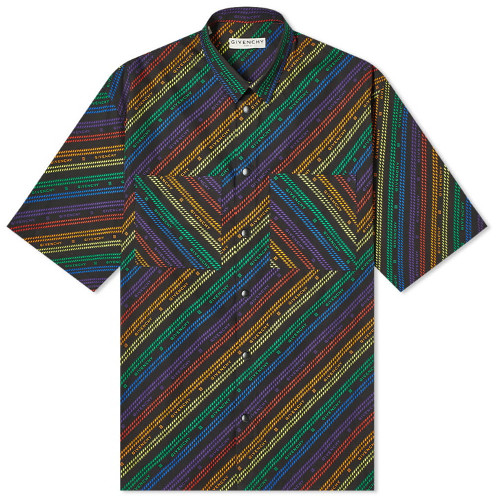 Photo: Givenchy Chain Rainbow Short Sleeve Shirt