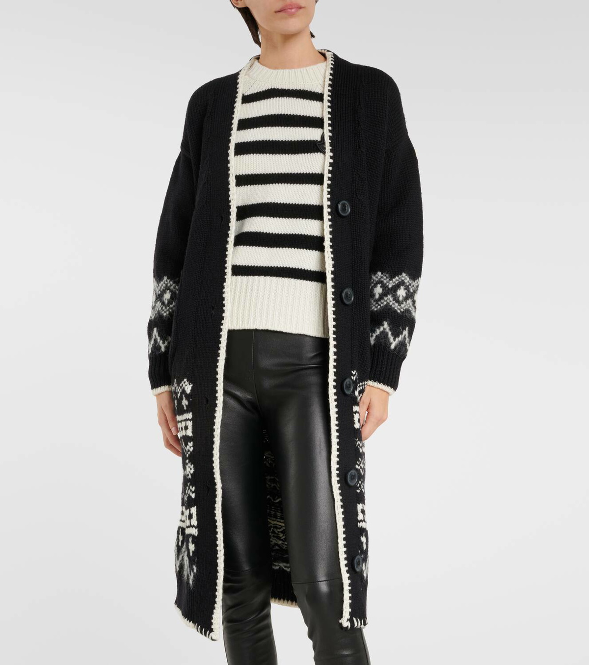 Moncler Grenoble Men's Padded Zip Through Cardigan in Black