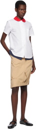 Comme des Garçons Girl White Cotton Broad Shirt