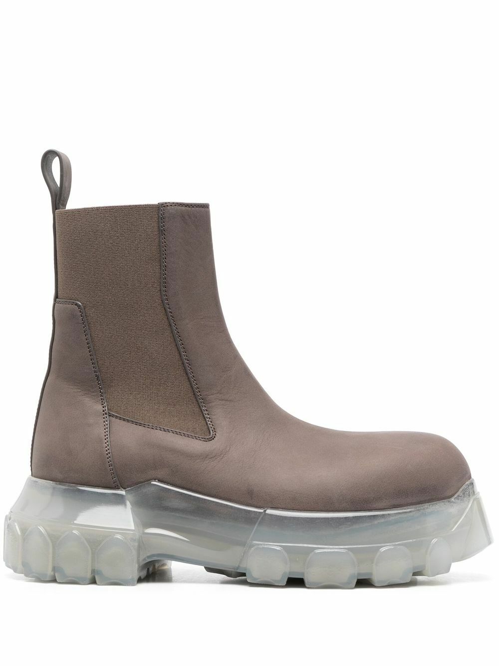 Rick Owens Black Leather Ankle Boots