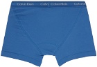Calvin Klein Underwear Three-Pack Blue Classic Boxer Briefs