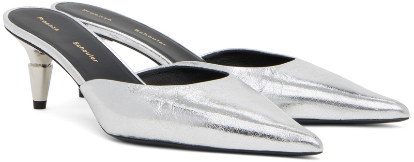 Proenza Schouler Silver Spike Mules Proenza Schouler