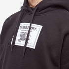 Burberry Men's Lyttleton Label Logo Hoody in Black