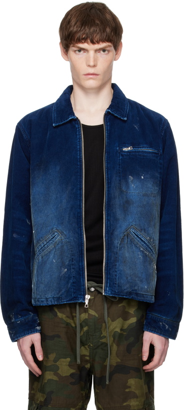 Photo: COÛT DE LA LIBERTÉ Blue Luke Indigo Cord jacket