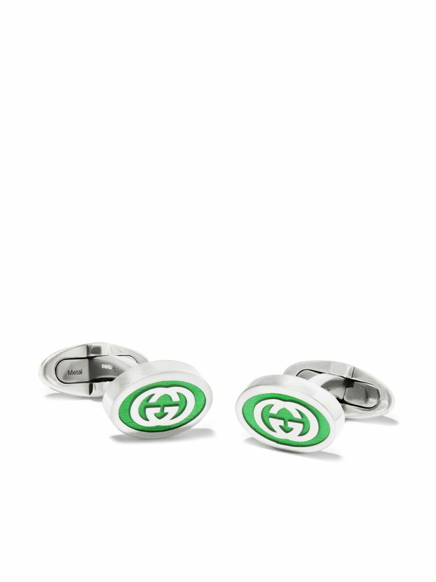 Photo: Gucci Sterling Silver Interlocking G Cufflinks