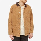 Dickies Men's Duck Canvas Chore Coat in Stonewashed Brown Duck