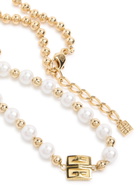 Givenchy 4G Faux Pearl-embellished Necklace - Gold - One Size