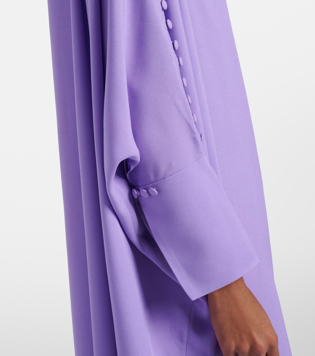 Taller Marmo Mila off-shoulder crêpe cady kaftan