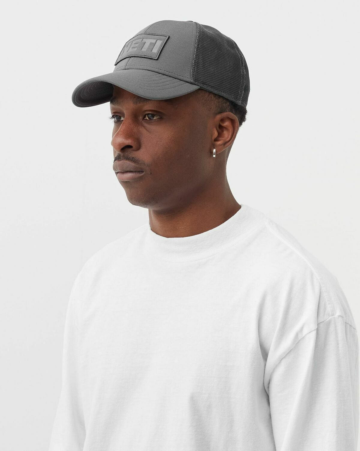 Yeti Patch On Patch Trucker Grey Caps