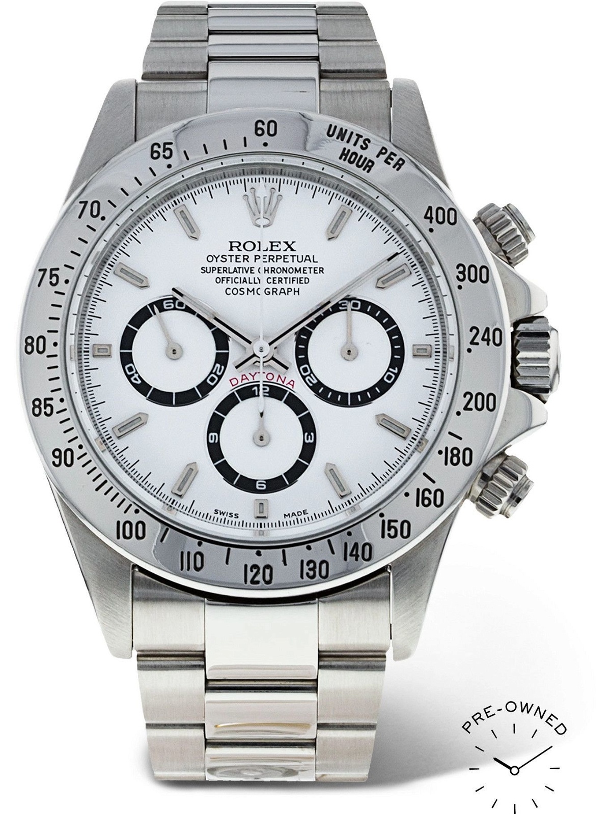 Photo: ROLEX - Pre-Owned 2000 Daytona Automatic Chronograph 40mm Oystersteel Watch, Ref. No. 116520