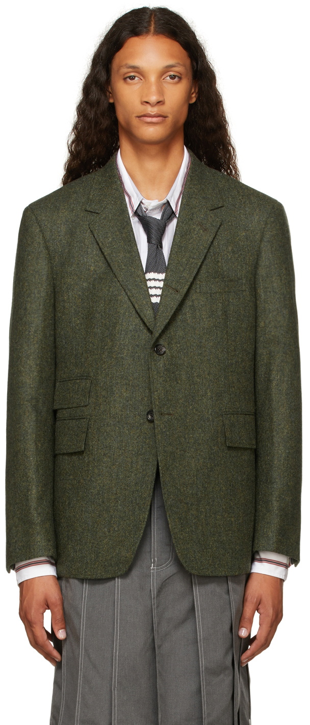 Men's Green Donegal Tweed Trousers