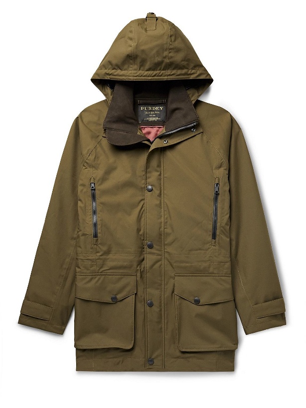 Photo: Purdey - Shell Hooded Jacket - Green