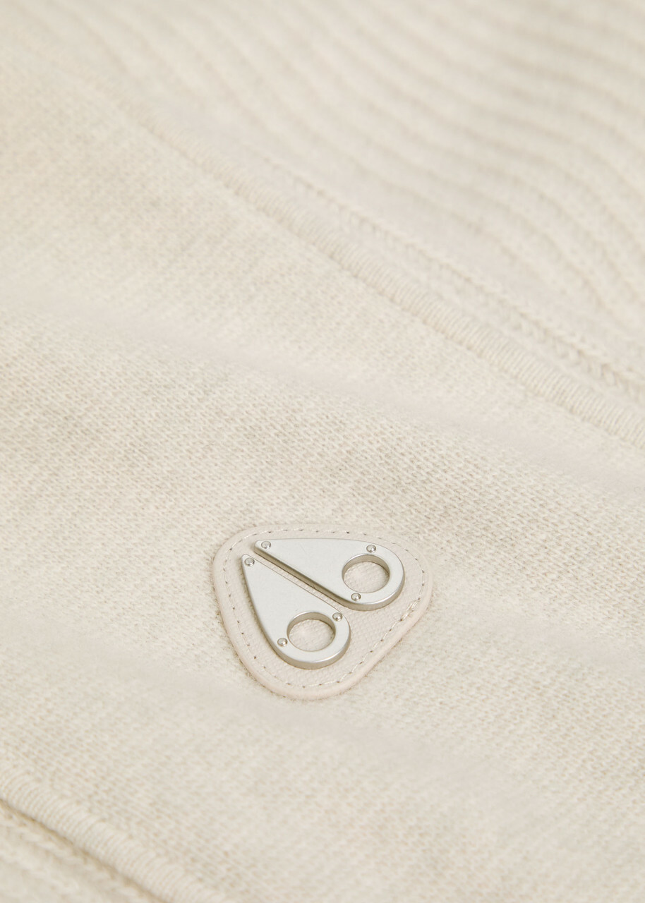 Moose Knuckles Colson Ribbed Wool Sweatshirt Beige