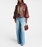 Zimmermann Hypnotic leather bomber jacket
