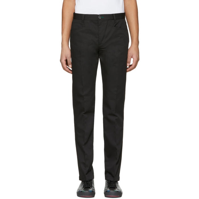 Photo: PS by Paul Smith Black Slim Stay Sharp Trousers