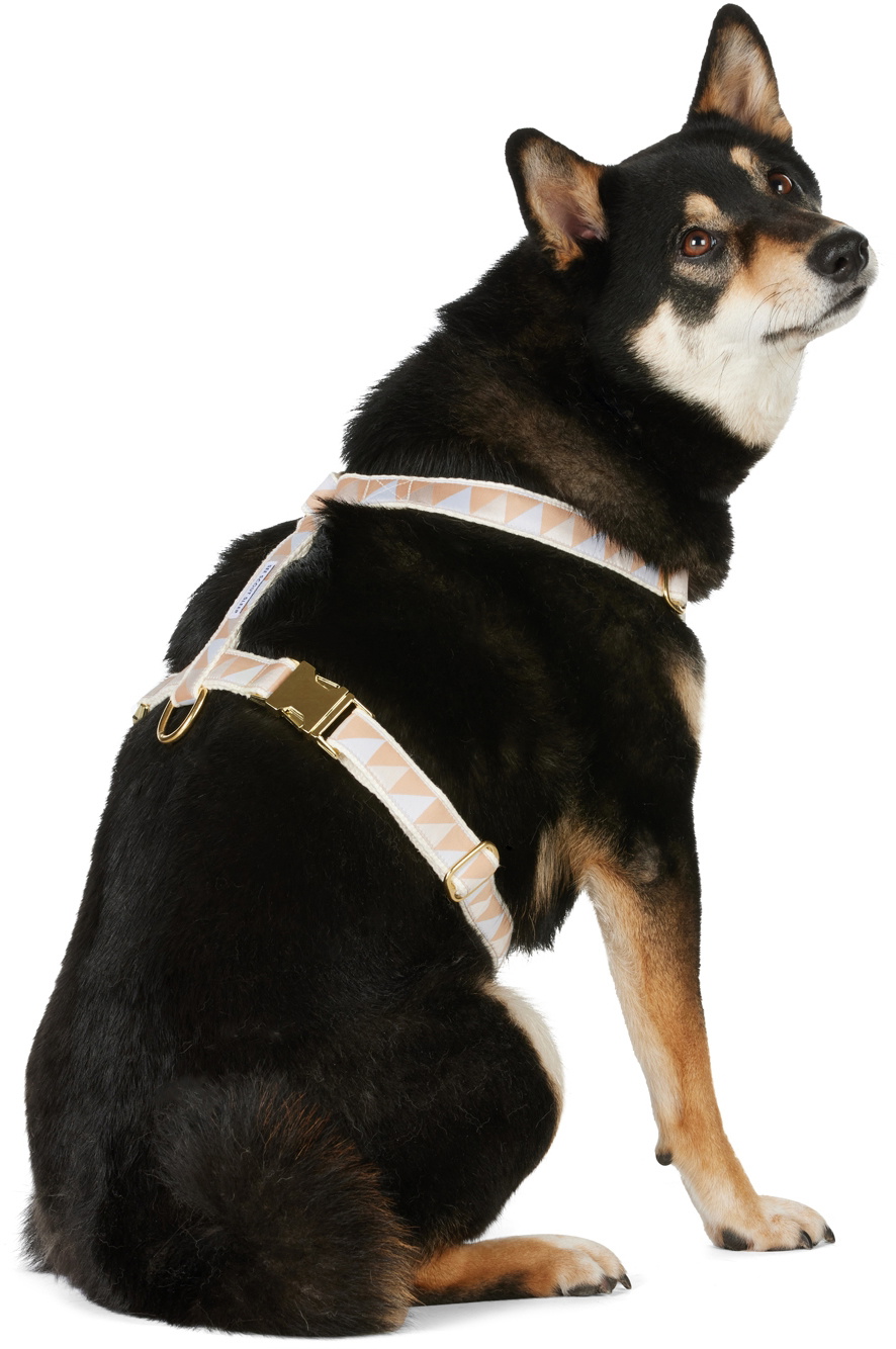 See Scout Sleep Beige & Off-White Medium Nice Grill Standard Collar
