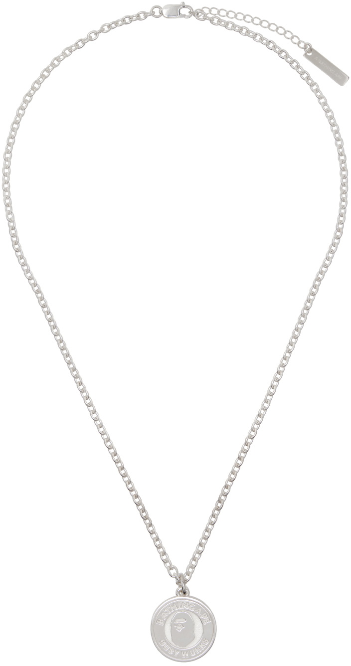 BAPE Silver Busy Works Necklace