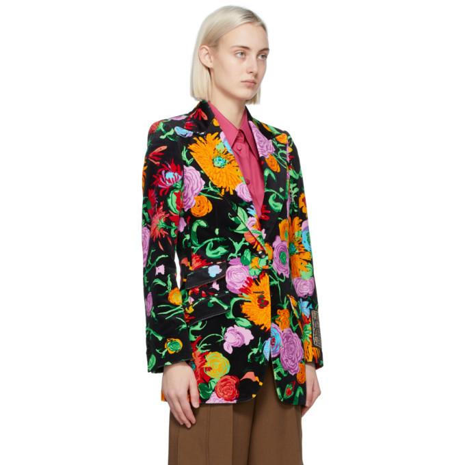 Gucci shop floral blazer