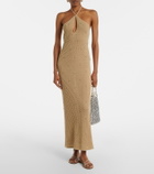 Staud Isola crochet embellished cotton beach dress